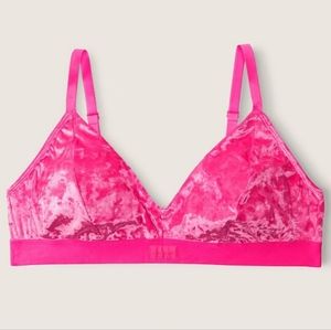 victoria's secret • hot pink velvet bralette